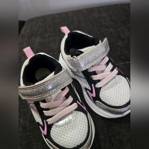 Carter's Silver and Pink Glittery Sneakers